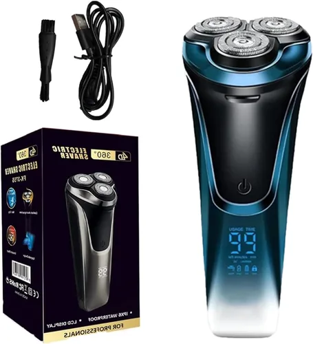 Miniatura 8 de Snapbuy - Maquinilla de afeitar eléctrica para hombres, Snapbuy Pro of Father, afeitadoras eléctricas para hombres, afeitadora inalámbrica Negro