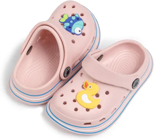 Miniatura 3 de Casazoe Zuecos de agua para niños y niñas pequeños, sandalias de agua sin cordones, ligeras, para exteriores, verano, playa, piscina