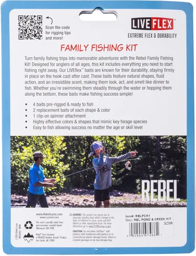 Miniatura 4 de Rebel Kit de pesca familiar - Plásticos blandos Live Flex