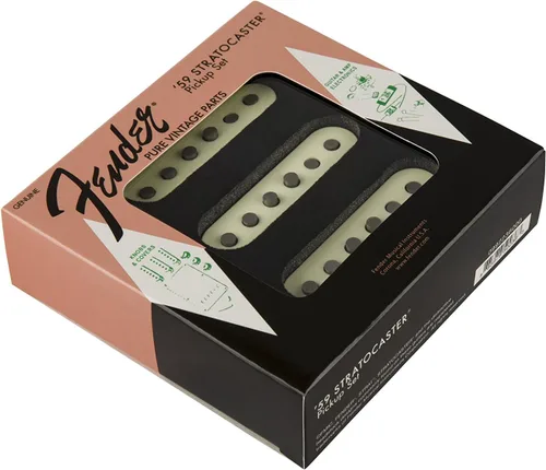 Miniatura 2 de Fender Pure Vintage '59 Strat Pickup Set Vintage Blanco