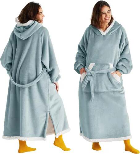 Miniatura 14 de Bedsure Manta Ponible con Capucha, Cómoda Sudadera Manta Larga con Capucha como Regalos de Sudadera para el Día de las Madres para Mamá Mujeres