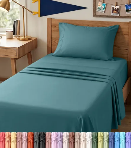 Miniatura 96 de Utopia Bedding - Juego de sábanas de microfibra cepillada, resistente al encogimiento y a la decoloración, de fácil cuidado, 3 piezas, tamaño Beige