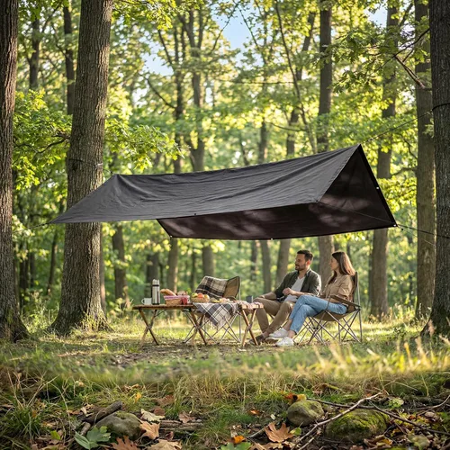 Miniatura 7 de Heavy Duty 4 Mil Tarp Cover Waterproof UV Resistant Tarpaulin Used for Outdoor, Hunting, Camping, Backpacking, Canopy Tent, Ground Tarp, Cover Boat