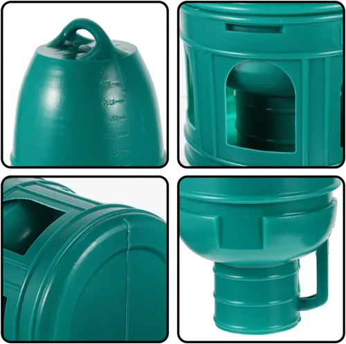 Miniatura 2 de Comedero de agua de paloma de 6.24 pulgadas, dispensador colgante de plástico para pájaros, para uso en el hogar, exterior, codorniz, accesorio