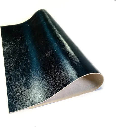 Miniatura 9 de Piel de cordero metálica azul claro real: material de cuero genuino brillante para costura, manualidades y fabricación de joyas