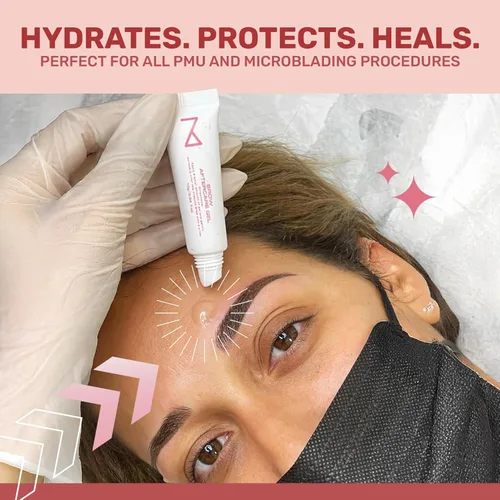 Miniatura 3 de M - Paquete de 25 ungüentos de gel A&D para cuidado posterior de cejas para microblading, cejas y maquillaje permanente - Alivia la piel después