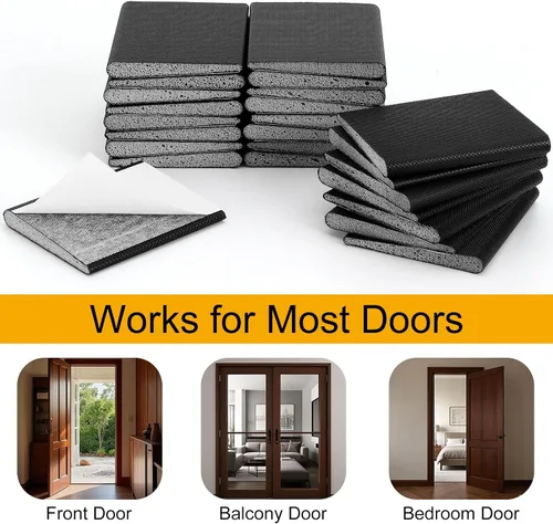 Miniatura 6 de 24 piezas de sellado de espuma para esquina de puerta, tapón autoadhesivo para puerta delantera exterior, relleno de huecos de puerta