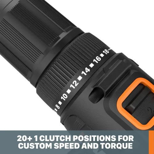 Miniatura 4 de Worx WX108L 20V 1/2" Taladro atornillador inalámbrico Power Share - (Baterías y cargador incluidos)
