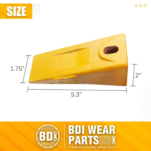 Miniatura 2 de Paquete de 3 dientes de cubo 6737325 con clavijas flexibles 6737326, dientes de cubo compatibles con estilo Bobcat para minicargadora