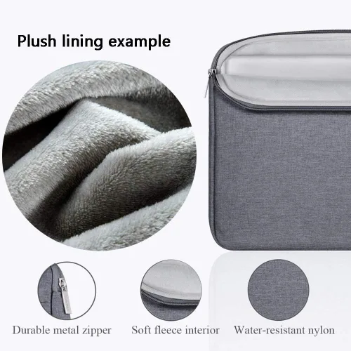 Miniatura 4 de Voova Funda para laptop de 15.6 16 pulgadas, bolsa de transporte para computadora delgada compatible con MacBook Pro 15/16, Dell XPS 15, portátil HP