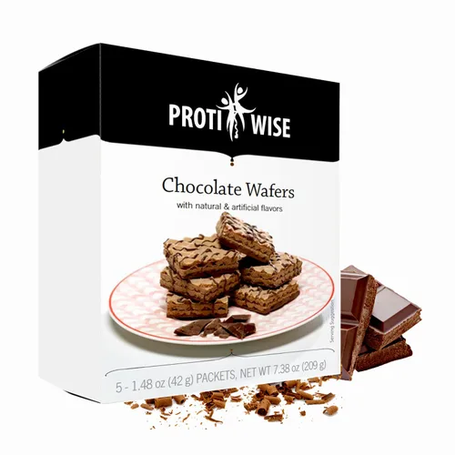 ProtiWise Obleas de chocolate con alto contenido de proteínas, bajas en carbohidratos, bajas en azúcar, Keto Friendly, 0.55 onzas de proteína, alta