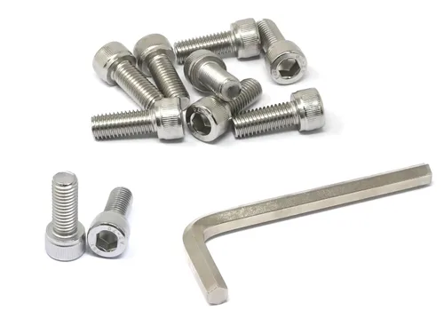 Miniatura 270 de iexcell 25 piezas M4 x 60/65/70/75/3.150 in paso de rosca 0.028 in acero inoxidable 304 cabeza hexagonal Tornillos Tornillos surtido Kit