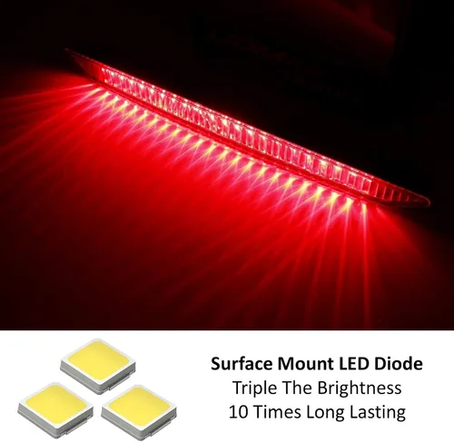 Miniatura 2 de iJDMTOY OEM Spec - Tapa de maletero LED completa con lente roja, tercera asamblea de barra de luz de freno compatible con BMW E85 Z4 convertible