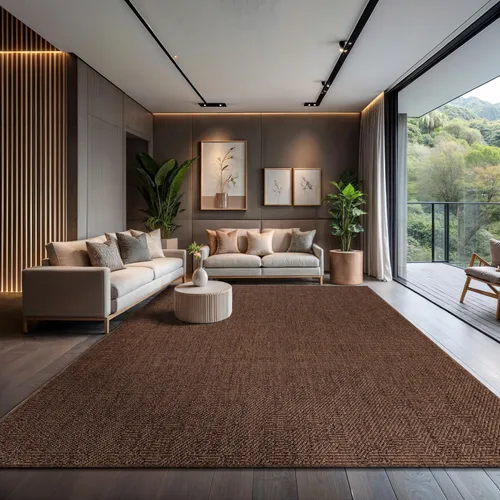 Miniatura 41 de CAMILSON Easy Alfombra de yute, 2 x 3 pulgadas, interiores y exteriores, fibra gris oscuro, para sala de estar, patio y cocina, diseño tejido
