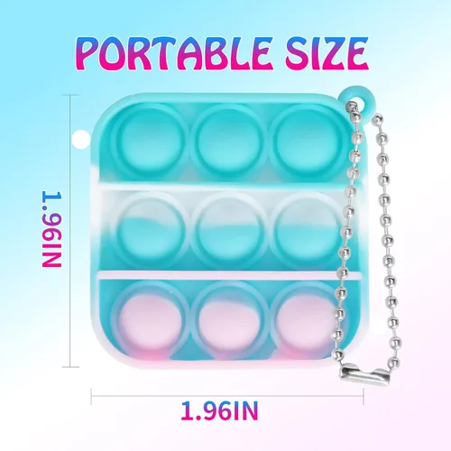 Miniatura 4 de Paquete de 100 mini juguetes para la ansiedad, recuerdos de fiesta, juguetes sensoriales de silicona para apretar, juguetes sensoriales a granel