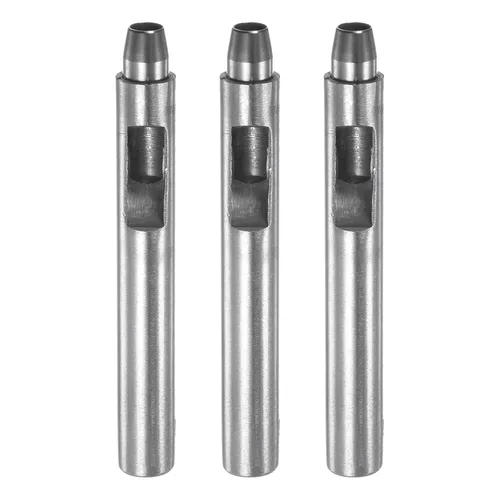 Miniatura 41 de HARFINGTON 2 piezas de perforador de cuero de 0.031 in recto, redondo, ojal, remache a presión, fijador para cuero, artesanía, ropa, bolso, cortina