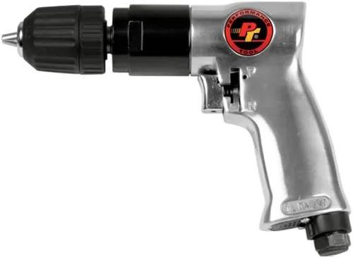 Miniatura 2 de Performance Tool Taladro reversible resistente M651 de 1/2 pulgada con mandril sin llave y gatillo de velocidad variable para trabajos