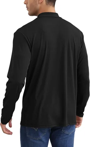 Miniatura 5 de Suéter de manga larga con cuello alto para hombre, básico, ligero, cómodo, suave, de punto, térmica