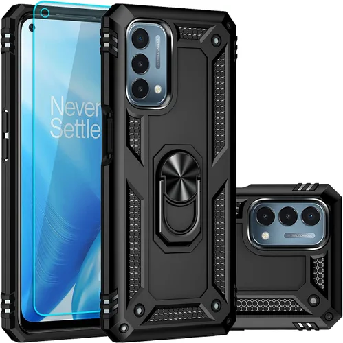Funda para OnePlus Nord N200 5G, con protector de pantalla, [grado militar] 16 pies, cubierta probada contra caídas con soporte magnético para
