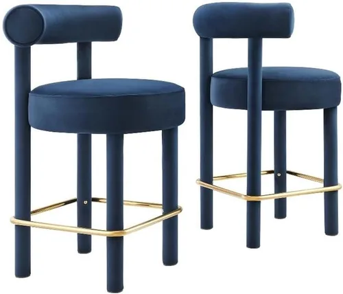 Miniatura 15 de Modway EEI-6705-IVO Toulouse Boucle - Juego de 2 sillas de comedor de tela, color marfil