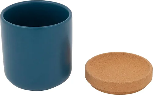Miniatura 6 de Kamenstein Ajo transpirable de cerámica y corcho para permitir el flujo de aire para mayor frescura, tapa de corcho apilable que ahorra espacio