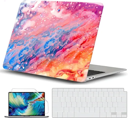 Miniatura 14 de GVTECH Funda para MacBook Air de 13 pulgadas (2010-2017) A1369 A1466 carcasa rígida de plástico, carcasa negra
