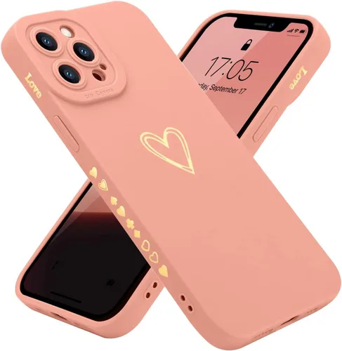 Miniatura 15 de Teageo Funda compatible con iPhone 12 Pro Max de 6.7 pulgadas para mujeres y niñas, bonito corazón de lujo