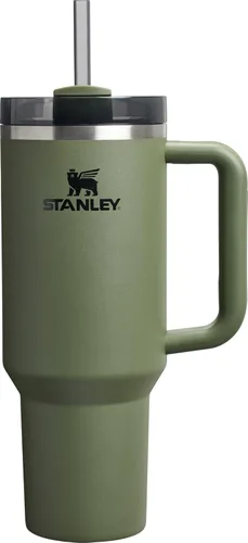 Miniatura 199 de Stanley Quencher H2.0 - Vaso de acero inoxidable con asa, pajilla y tapa FlowState giratoria de 3 posiciones; aislamiento térmico, sin BPA; apto
