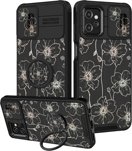 Miniatura 72 de Funermei Funda para Moto G Play 4G 2024 – Funda para teléfono para mujeres y niñas, diseño único de gato y libros, diseño único con funda