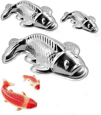 Miniatura 6 de Molde Koi en forma de pez - Molde para pastel de aleación de aluminio 3D (10 pulgadas)