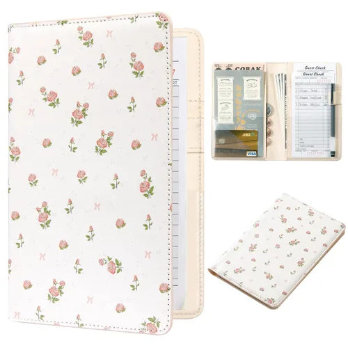 Miniatura 51 de CoBak - Libreta para meseros, organizador compacto con bolsillos transparentes y para dinero, portabolígrafo, se ajusta perfectamente al delantal