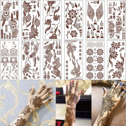 Miniatura 24 de Xmasir 210 Piezas Tatuajes Temporales para Niños, Estilos Mixtos Tatuajes que Brillan en la Oscuridad Pegatinas para Niños y Niñas Flor Mariposa