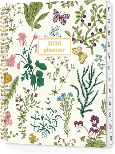 Miniatura 11 de SUNEE Agenda 2026, agenda semanal y mensual, enero de 2026 a diciembre de 2026, agenda diaria con pestañas, páginas de notas, encuadernación en Negro
