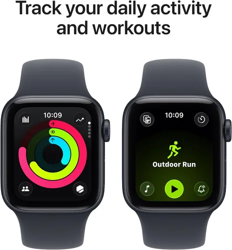 Miniatura 5 de Apple Watch SE 3 [GPS 1.575 in] Smartwatch con caja de aluminio medianoche con correa deportiva de medianoche - S/M. Monitores de fitness y sueño