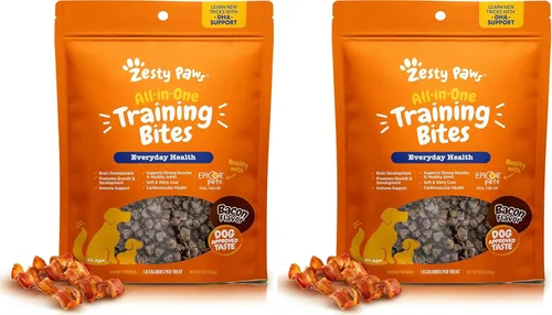 Miniatura 10 de Zesty Paws Golosinas de entrenamiento para perros y cachorros, golosinas para entrenamiento para perros, masticables saludables para la salud
