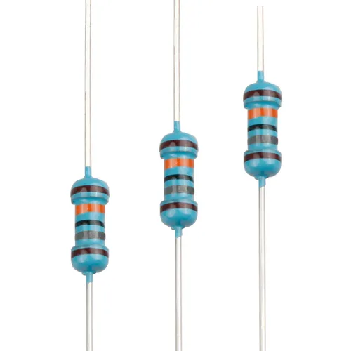 Miniatura 25 de 100pcs 1 ohm Resistor 1/4w (0.25 W) Resistencia fija de película metálica de tolerancia ±1%, múltiples valores de resistencia opcional