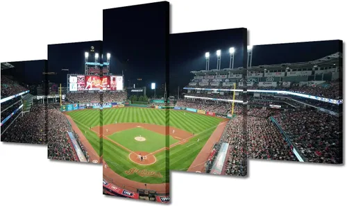 Miniatura 62 de Arte para pared, lienzo para estadio deportivo, arte para pared, diseño de campo de Wrigley en Chicago, pinturas de Chicago, impresiones sobre