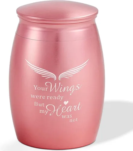 Miniatura 12 de Urna de cremación mediana verde para cenizas humanas adulto macho hembra Angel Ceramic Urn for Ashes Men Women Dad Mom,Memorial Urn with Velvet