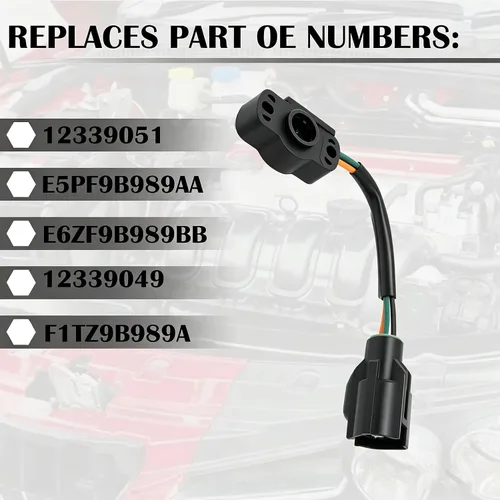 Miniatura 2 de HiSport Sensor de posición del acelerador TPS E5TZ9B989B E4AF9B989AA Compatible con Ford Bronco 1985-1995, Econoline E-150 E-250 E-350 F-150 F-250