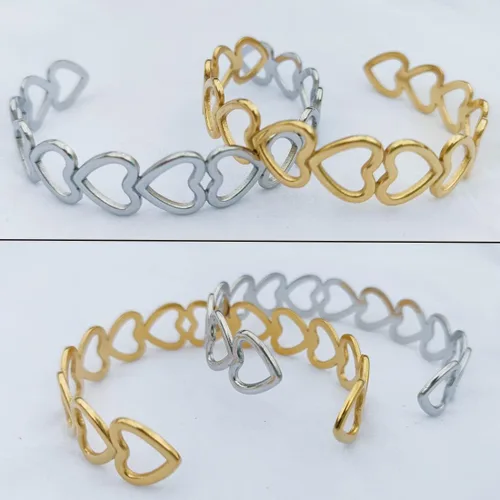 Miniatura 5 de Eksesriy Pulseras para mujer con corazón abierto para niñas