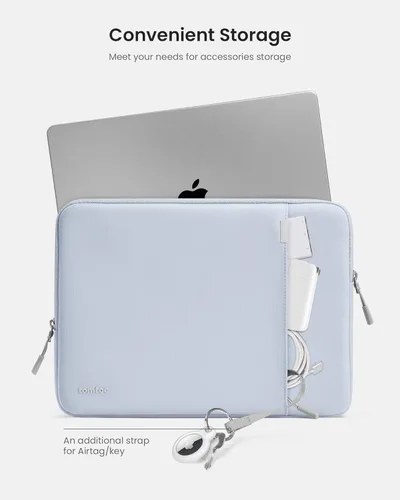 Miniatura 5 de tomtoc Funda protectora giratoria de 360° para laptop de 15 pulgadas MacBook Air M4/A3241 2025, M3/A3114 2024, M2/A2941 2023, MacBook Pro de 15 Azul