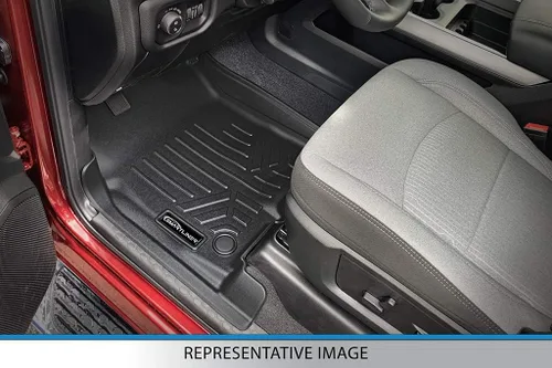 Miniatura 2 de SMARTLINER Alfombrillas de piso de 3 filas y forro de carga detrás de la tercera fila compatibles con Infiniti JX35 2013-2013