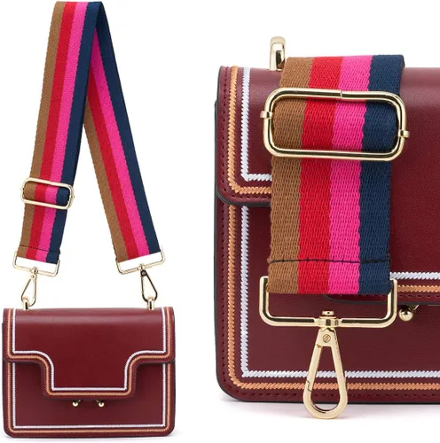 Miniatura 75 de ZOOEASS - Correa de repuesto para cartera, para colgar en el hombro o para cruzar, ancha y ajustable, de lona