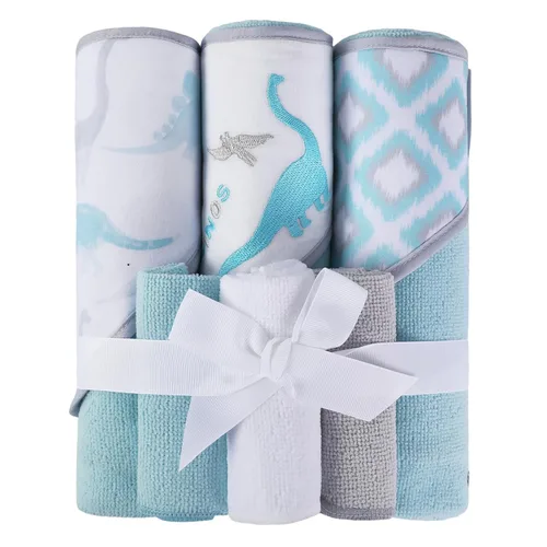 Softan Juego de 6 toallas y paños con capucha para bebé, 28 x 28 pulgadas, ultra suaves y absorbentes, para recién nacidos, niños y niñas