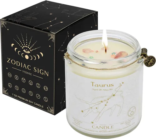 Miniatura 14 de Vela de Tarro del Signo del Zodíaco, Géminis, Aroma a Lavanda