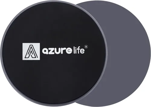 Miniatura 7 de A Azurelife Deslizadores de ejercicio para el núcleo, discos deslizantes de doble cara para uso en alfombras o suelos de madera, ligeros y Azul