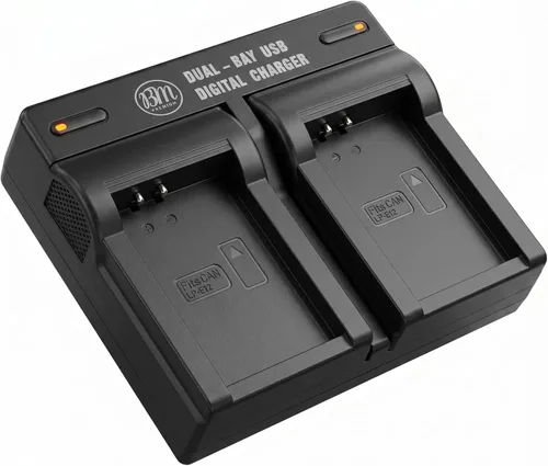 BM Premium Cargador de batería dual LP-E12 para cámaras Canon EOS-M, EOS M2, EOS M10, EOS M50, EOS M50 II, EOS M100, EOS M200, SX70 HS, Rebel SL1
