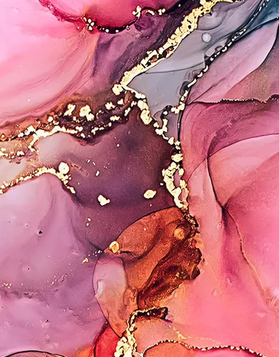 Miniatura 3 de Mural de pared abstracto con diseño de tinta de alcohol. Diseño de ágata (patrón de color rosa, azul y dorado) Papel tapiz removible para despegar