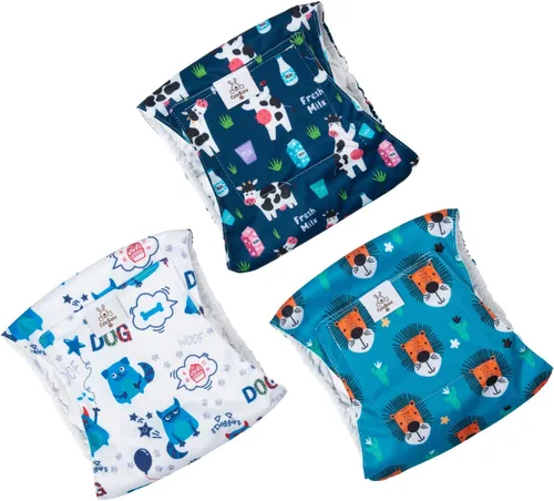 Miniatura 2 de CuteBone - Pañales para perros macho, tamaño mediano, DM14M