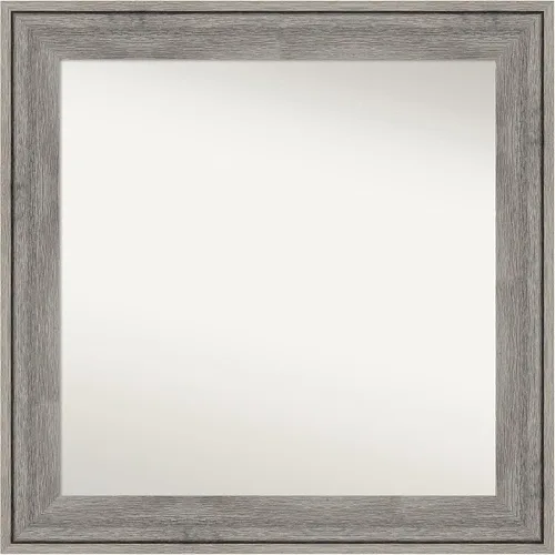 Miniatura 143 de Amanti Art Espejo de pared personalizado no biselado (24.5 x 24.5 pulgadas), marco gris marrón alta, varios tamaños personalizados, espejo de baño